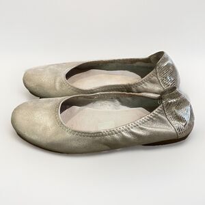 Geppetto's Gold Ballet Flats Girls Size EU 31 US 13-13.5 Handmade in Spain